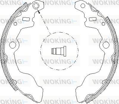 Woking Z4050.00 - Mâchoire de frein cwaw.fr