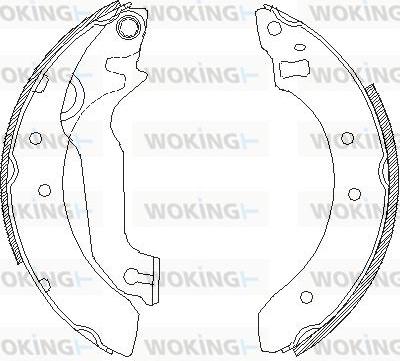 Woking Z4057.00 - Mâchoire de frein cwaw.fr