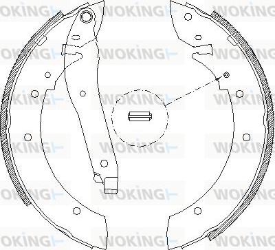 Woking Z4069.00 - Mâchoire de frein cwaw.fr