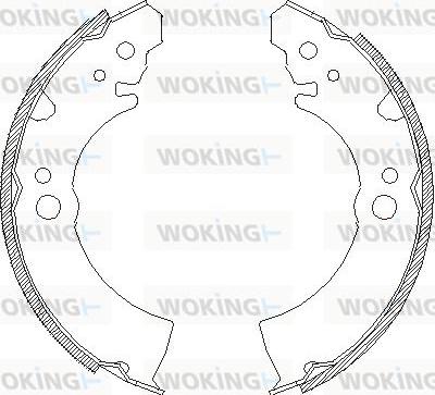 Woking Z4066.00 - Mâchoire de frein cwaw.fr