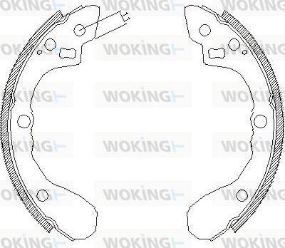 Woking Z4060.00 - Mâchoire de frein cwaw.fr