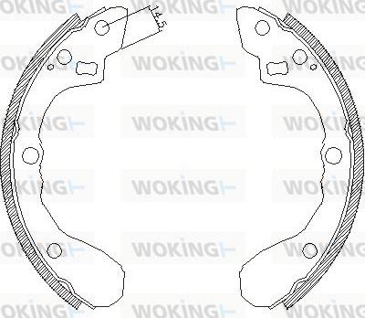 Woking Z4060.01 - Mâchoire de frein cwaw.fr