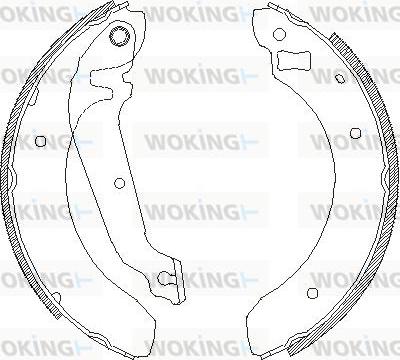 Woking Z4062.00 - Mâchoire de frein cwaw.fr