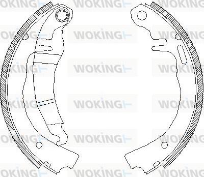 Woking Z4006.00 - Mâchoire de frein cwaw.fr