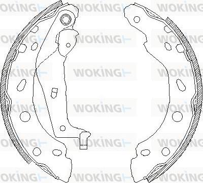 Woking Z4001.00 - Mâchoire de frein cwaw.fr