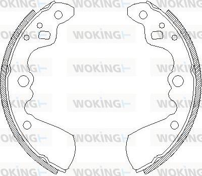 Woking Z4019.00 - Mâchoire de frein cwaw.fr