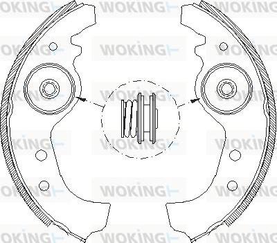 Woking Z4015.01 - Mâchoire de frein cwaw.fr