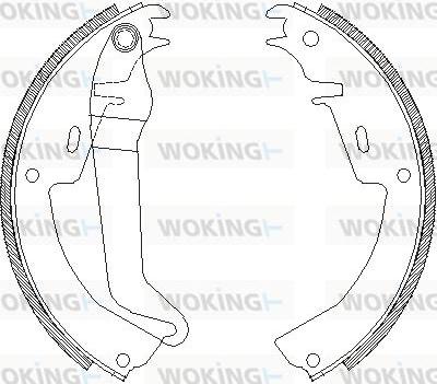 Woking Z4010.00 - Mâchoire de frein cwaw.fr