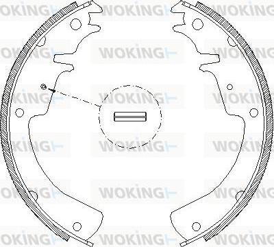 Woking Z4010.01 - Mâchoire de frein cwaw.fr