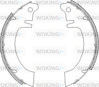 Woking Z4012.00 - Mâchoire de frein cwaw.fr