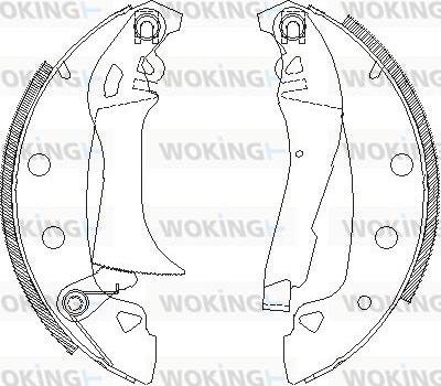 Woking Z4017.00 - Mâchoire de frein cwaw.fr