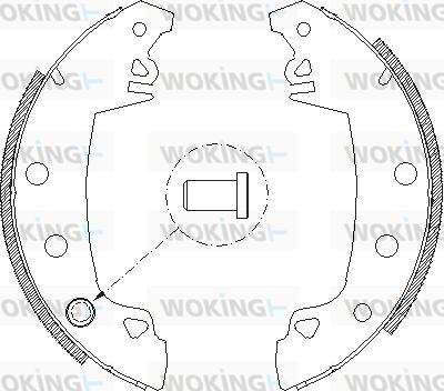 Woking Z4017.01 - Mâchoire de frein cwaw.fr