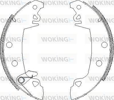 Woking Z4017.03 - Mâchoire de frein cwaw.fr