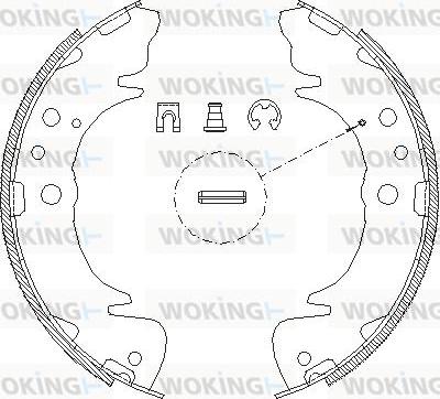 Woking Z4089.00 - Mâchoire de frein cwaw.fr