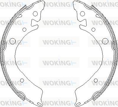 Woking Z4084.00 - Mâchoire de frein cwaw.fr