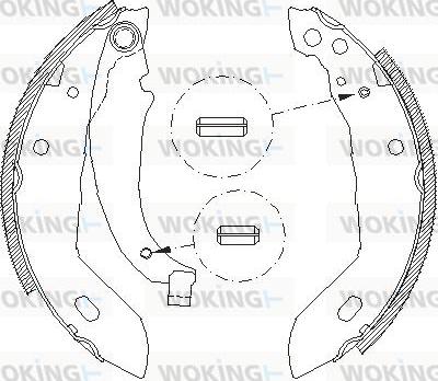 Woking Z4083.00 - Mâchoire de frein cwaw.fr