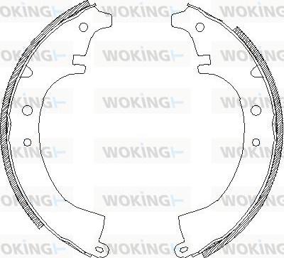 Woking Z4087.00 - Mâchoire de frein cwaw.fr