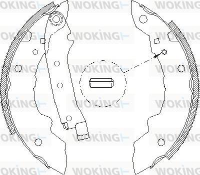 Woking Z4036.01 - Mâchoire de frein cwaw.fr