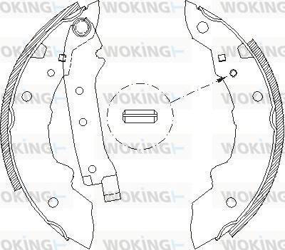 Woking Z4038.00 - Mâchoire de frein cwaw.fr