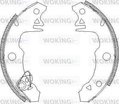 Woking Z4022.00 - Mâchoire de frein cwaw.fr