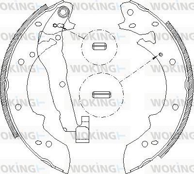 Woking Z4027.01 - Mâchoire de frein cwaw.fr