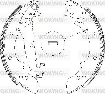 Woking Z4027.02 - Mâchoire de frein cwaw.fr