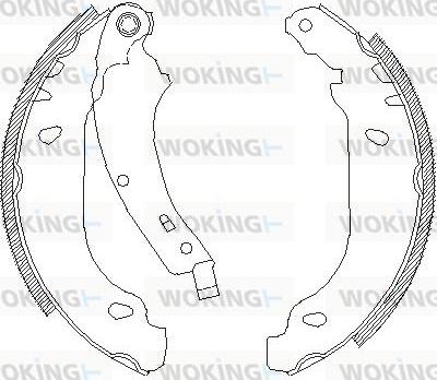 Woking Z4074.00 - Mâchoire de frein cwaw.fr