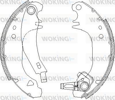 Woking Z4075.01 - Mâchoire de frein cwaw.fr