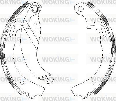 Woking Z4073.00 - Mâchoire de frein cwaw.fr