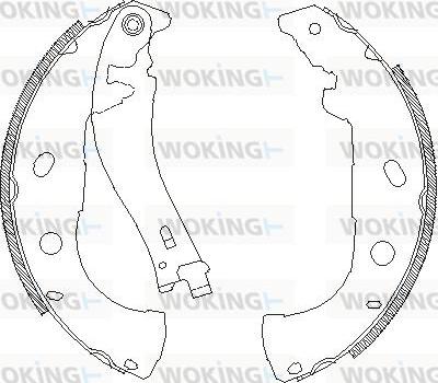 Woking Z4072.00 - Mâchoire de frein cwaw.fr