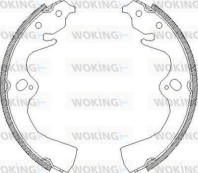 Woking Z4077.00 - Mâchoire de frein cwaw.fr