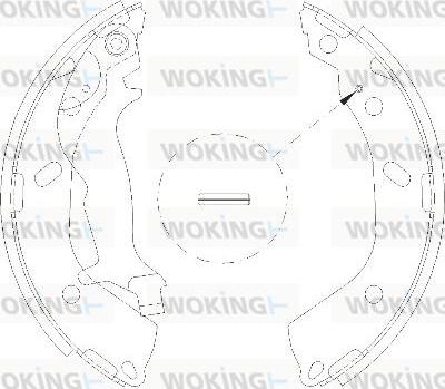 Woking Z4193.00 - Mâchoire de frein cwaw.fr