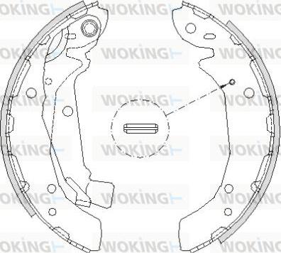 Woking Z4197.00 - Mâchoire de frein cwaw.fr