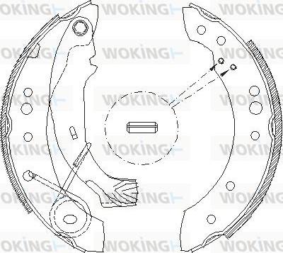 Woking Z4149.00 - Mâchoire de frein cwaw.fr