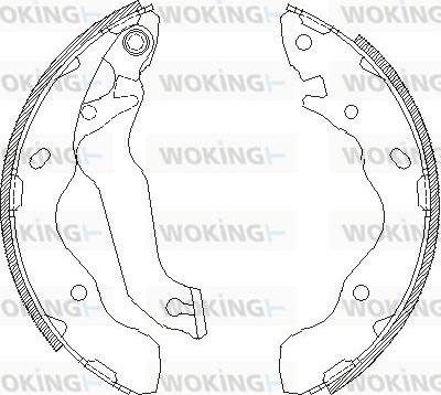 Woking Z4141.00 - Mâchoire de frein cwaw.fr