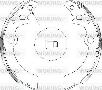 Woking Z4143.00 - Mâchoire de frein cwaw.fr