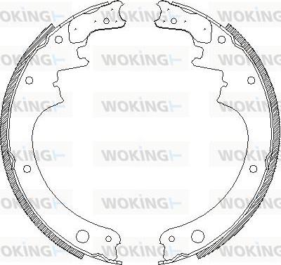 Woking Z4142.00 - Mâchoire de frein cwaw.fr