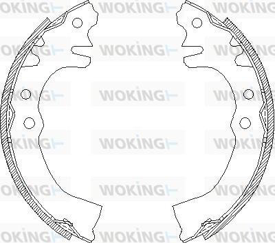 Woking Z4155.00 - Mâchoire de frein cwaw.fr