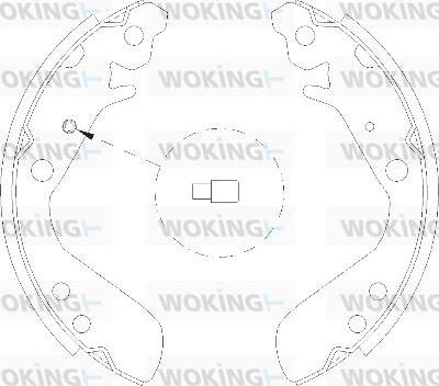 Woking Z4156.00 - Mâchoire de frein cwaw.fr