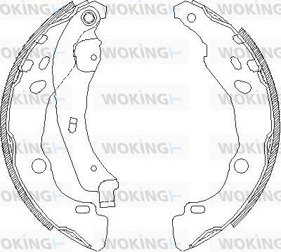 Woking Z4152.00 - Mâchoire de frein cwaw.fr