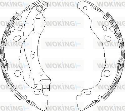 Woking Z4152.01 - Mâchoire de frein cwaw.fr