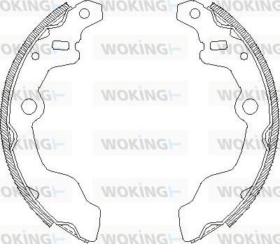 Woking Z4164.00 - Mâchoire de frein cwaw.fr