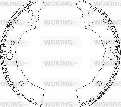 Woking Z4160.00 - Mâchoire de frein cwaw.fr