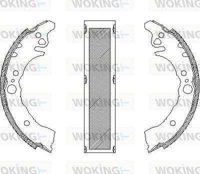 Woking Z4160.01 - Mâchoire de frein cwaw.fr