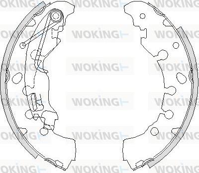 Woking Z4161.00 - Mâchoire de frein cwaw.fr