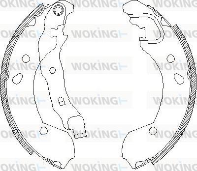 Woking Z4168.00 - Mâchoire de frein cwaw.fr