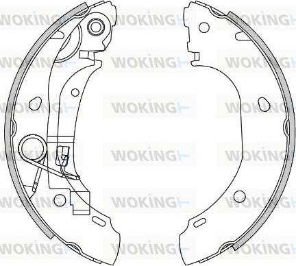 Woking Z4163.00 - Mâchoire de frein cwaw.fr