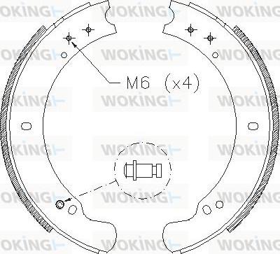 Woking Z4162.00 - Mâchoire de frein cwaw.fr