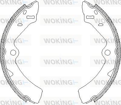 Woking Z4167.00 - Mâchoire de frein cwaw.fr