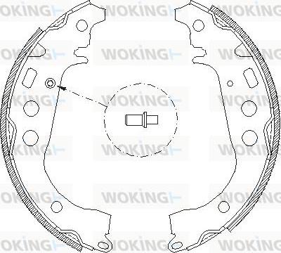 Woking Z4101.00 - Mâchoire de frein cwaw.fr